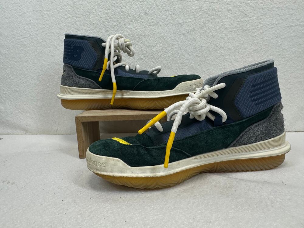 New Balance BB9000 Black Emerald Atomic Yellow Basketball Sneaker Men's SZ 10